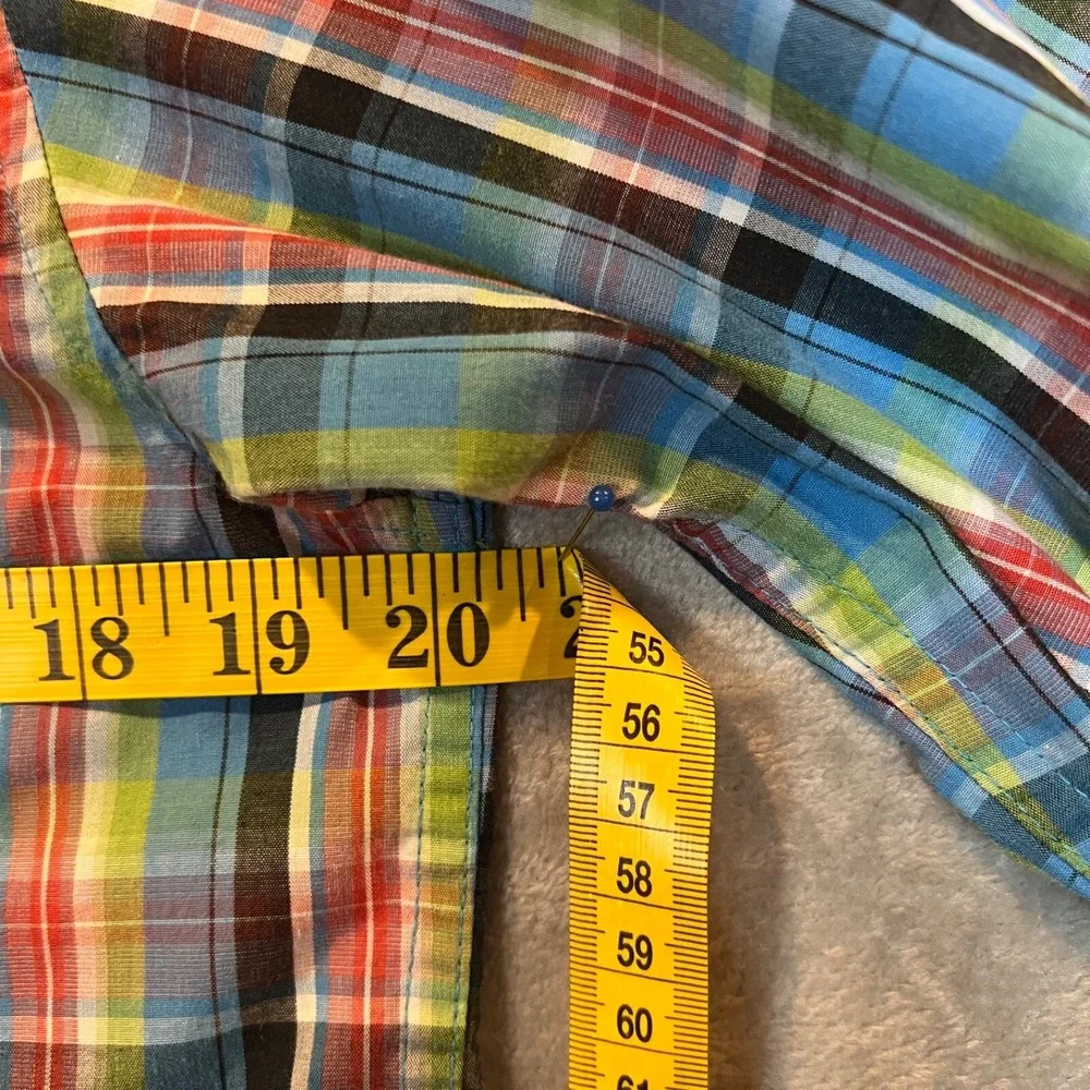 Cowboy Legend Shirt Youth Size XL Plaid‎ Long Sleeve Pearl Snap Western 4H Rodeo